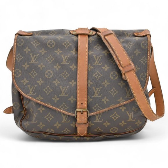 Louis Vuitton Monogram Saumur 30 Rare Engraving - Picture 1 of 10